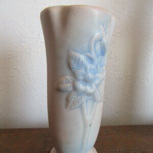Van Briggle Heather Pink and Blue Daffodil Vase